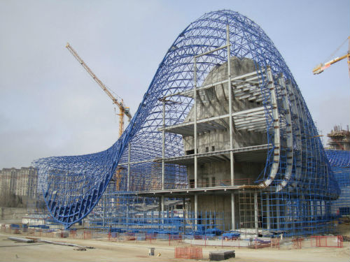 Zaha Hadid Cultural Center Spaceframe steelbuildings.com.ua
